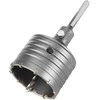 Otwornica 80 mm karbido skylių pjūklas su šešiakampiu adapteriu ir centravimo grąžtu