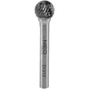 Frez HM metalo pjaustytuvas, D tipo (sferinis), 12 x 10 mm, kotas 6 x 45 mm