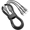 Kabel Trijų jungčių įkrovimo ir duomenų sinchronizavimo laidas, 1,2 m
