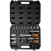 Neo Tools Klucze nasadowe 1/2", 1/4", komplektas 68 vnt., satyna