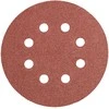 Krążki Šlifavimo diskai su lipdukais, 125 mm, P100, 5 vnt., su 8 skylėmis