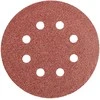 Krążki Šlifavimo diskai su lipdukais, 125 mm, P60, 5 vnt., su 8 skylėmis