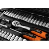 Neo Tools Rinkinys kluczy nasadowych 1/4", 38 vnt., satynowy