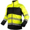Neo Tools Geltona įspėjamoji softshell striukė, dydis S