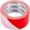 Neo Taśma Raudona ir balta įspėjamoji juosta 50 mm x 100 m