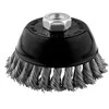 Szczotka Vielinis taurės formos šepetys 100 mm, susukta viela, INOX, M14