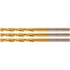 Wiertła HSS-TiN metalo grąžtai 2,4 mm, 3 vnt.