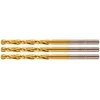Wiertła HSS-TiN metalo grąžtai 2,5 mm, 3 vnt.