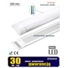 Nvox paviršiuje montuojama linijinė lempa LED skydelis plonas 60cm 18w 3000k šiltas