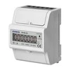 Orno 1 Fazowy 1 fazės elektros energijos suvartojimo indikatorius, 80A, 3 moduliai, DIN TH-35mm
