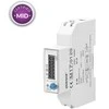 Orno 1 Fazowy 1 fazės elektros skaitiklis, 100A, MID, 1 modulis, DIN TH-35mm, PV