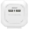Orno Przedłużacz 4 krypčių prailgintuvas 2P+Z (Schuko), 2xUSB įkroviklis, 1,4 m H05VV-F 3x1,5mm2, baltas