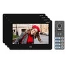 Orno 4 šeimos vaizdo domofonas, spalvotas laisvų rankų įranga, 7 colių LCD, jutiklinis ekranas, OSD meniu, atmintis, SD kortelės lizdas, DVR, vartų valdymas, juodas, FELIS MEMO MULTI4