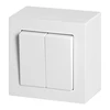 Orno Łącznik n/t świecznikowy Malta, 10 A, 250 V, WNT-2M, balta