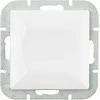 Łącznik Pearl vienpolis srovės jungiklis, 10A, 250V, WP-1P, baltas