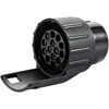 Orno 7/13 kontaktų priekabos lizdo adapteris, plastikinis, 12/24 V
