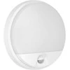 Sieninis šviestuvas Orno AGAT LED 15W, sodo šviestuvas su judesio jutikliu 140°, 1100lm, IP54, 4000K, baltas