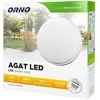 Sieninis šviestuvas Orno AGAT LED 15W, sodo šviestuvas, 1100lm, IP54, 4000K, baltas