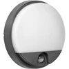 Sieninis šviestuvas Orno AGAT LED 15W, sodo šviestuvas su judesio jutikliu, 140°, 1100lm, IP54, 4000K, pilkas