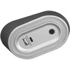 Orno AGRA LED po spintele montuojamas šviestuvas 2,5 W, 80 lm, 4000 K, su bekontakčiu jungikliu ir USB A+C įkrovimo funkcija, pilkas