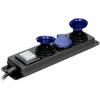 Orno Przedłużacz Dirbtuvių prailgintuvas, atsparus vandens purslams, su jungikliu IP44, 3 lizdai 2P+Z IP44, guminis kabelis, H05RR-F 3x1,5mm², 5m