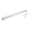 Orno ASTAR LED 12W, po spintele montuojamas linijinis šviestuvas su maitinimo laidu, 1080lm, 4000K, 2 kontaktų kištukas, kilpinė jungtis, įjungimo/išjungimo jungiklis