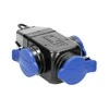 Orno Rozgałęźnik Atsparus smūgiams ir purslams, IP44, 3 lizdai 2P+Z, 16A, 230V AC