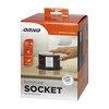 Orno Lizdas Baldinis lizdas Ø10cm, ištraukiamas iš stalo su indukciniu įkrovikliu, USB įkrovikliu ir 1,5m laidu, 3x2P+Z (Schuko), Qi 1.2.4 maks. 10W, USB A+C QC 3.0