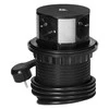 Orno Lizdas Baldinis lizdas Ø10cm, ištraukiamas iš stalo su indukciniu įkrovikliu, USB įkrovikliu ir 1,5m laidu, 3x2P+Z (Schuko), Qi 1.2.4 maks. 10W, USB A+C QC 3.0
