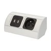 Orno Lizdas Baldų lizdas 1x2P+Z, 2xUSB