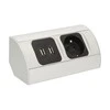 Orno Lizdas Baldų lizdas 1x2P+Z, 2xUSB