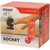Orno Lizdas Baldų lizdas - 6 cm, įleidžiamas į stalviršį, su dangteliu, USB įkrovikliu ir 1,8 m laidu, 1x2P+Z, 1xUSB