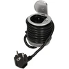 Orno Lizdas Baldų lizdas - 6 cm, įleidžiamas į stalviršį, su dangteliu, USB įkrovikliu ir 1,8 m laidu, 1x2P+Z, 1xUSB