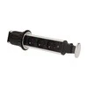 Orno Lizdas Baldų lizdas Ø6cm, ištraukiamas iš stalviršio, su spyna ir 1,8m laidu, 3x2P+Z, INOX