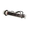Orno Lizdas Baldų lizdas, ištraukiamas iš stalviršio, Ø6 cm, su USB įkrovikliu, spyna ir 1,8 m laidu, 3x2P+Z
