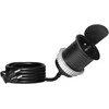 Orno Lizdas Baldinis lizdas Ø6cm, įleidžiamas į stalviršį, su dangteliu, USB įkrovikliu ir 1,9m laidu, 1x2P+Z (prancūziškas), 1xUSB (C tipo; 20W), juodas