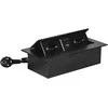Orno Lizdas Baldinis lizdas, įleidžiamas į stalviršį, su plokščiu frezuotu kraštu, USB įkrovikliu ir 1,5 m laidu, 2x2P+Z (Schuko), 2xUSB (A+C tipo; 3,6A), juodas