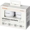 Virone Orno Belaidžių MINI lizdų komplektas, valdomas 2+1 pulteliu, 2300W