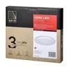 Orno CERS LED 16W, lubinis šviestuvas su mikrobangų judesio jutikliu, 1300lm, IP65, 4000K, pieniškas polikarbonatas, baltas, reguliuojamo ryškumo
