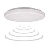 Orno CERS LED lubinis šviestuvas su mikrobangų judesio jutikliu, LED 22W, 2000lm, IP65, 4000K, pieniškai baltas polikarbonatas, reguliuojamo ryškumo