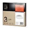 Lubinis šviestuvas Orno CITY LED 24W, apatinis apšvietimas, montuojamas ant paviršiaus, apvalus, 1900lm, 3000K, baltas, įmontuotas LED maitinimo šaltinis