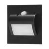 Orno DRACO LED NEW 1.5W, įleidžiamas laiptų šviestuvas, 12VDC, 30lm, 3000K, juodas, su judesio ir prieblandos jutikliu