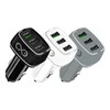 Orno EXC mobilus automobilinis įkroviklis LIGHT, 3xUSB, 33W, spalvų mišinys