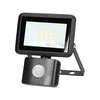 Orno FARO S LED prožektorius su PIR 10W, 800lm, IP44, 4000K, aliuminis + stiklas