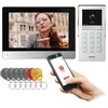 GAYD, vienos šeimos vaizdo domofono komplektas, 2 laidų, 8 colių „Wi-Fi“, lietimui jautrus ekranas, 2 MP „Full HD“, RFID, šifravimo įrenginys