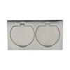 Orno Įleidžiamas kištukinis lizdas 2x250V OR-AE-1398, inox