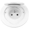 Orno Hermetyczne Hermetiškas apvalus elektros lizdas, IP55, 1x2P+Z (prancūziškas), baltas