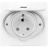 Orno Hermetyczne Hermetiškas elektros lizdas, IP44, 1x2P+Z (Schuko), baltas