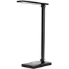 Orno ISIYO LED 7W Stalinė lempa su indukciniu įkrovikliu ir USB, 390lm, 3000-4000-6000K, spalvos temperatūros keitimas ir pritemdymas, juoda