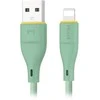 Orno Kabelis USB-A - „Lightning“ Miccell VQ-D06 laidas, 2.4A, 1m, žalias